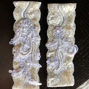 Lace Wedding Garter Set 💍✨